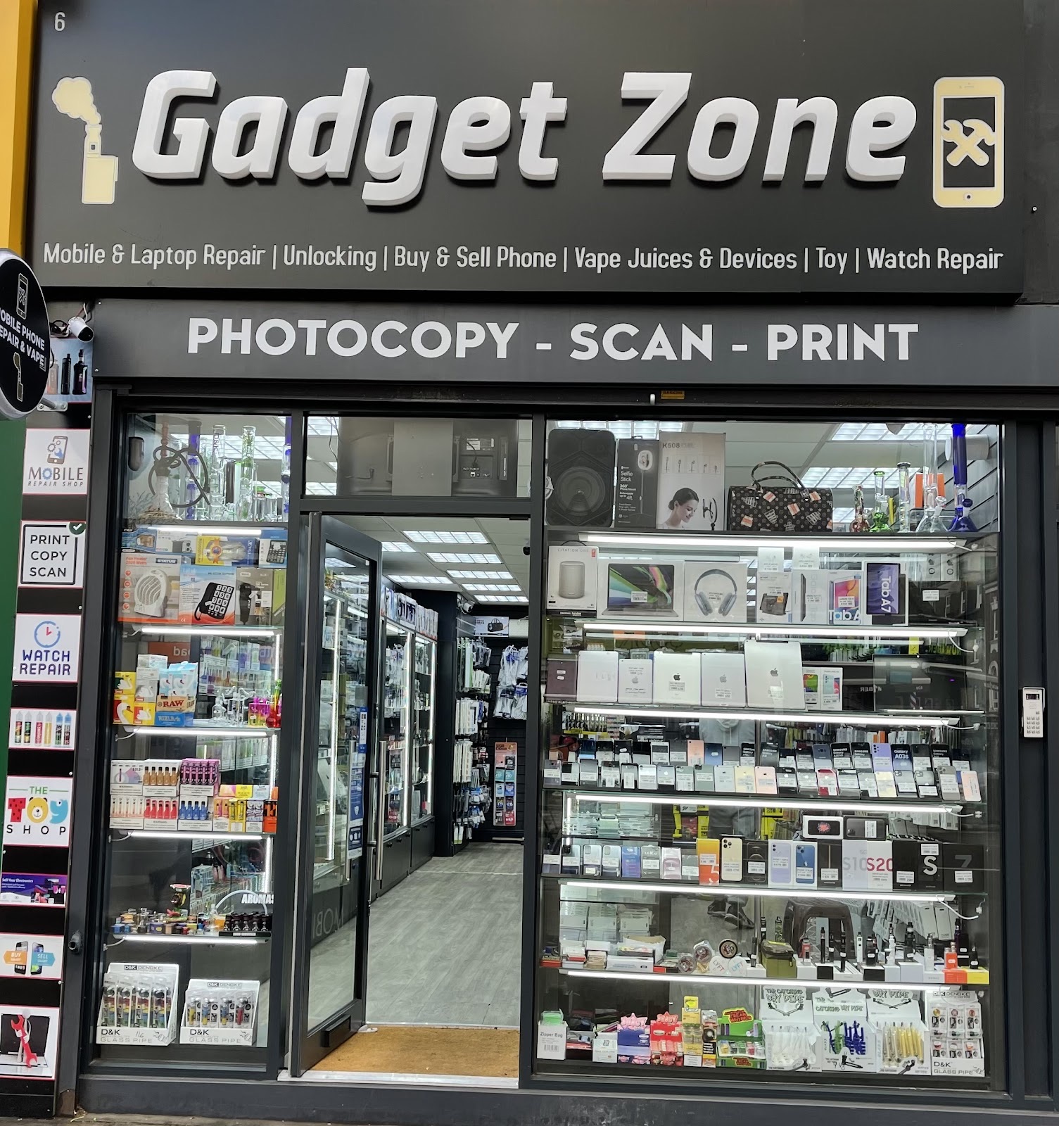 Gadget zone in Kilburn London